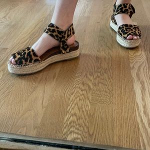 Franco Sarto cheetah espadrille
